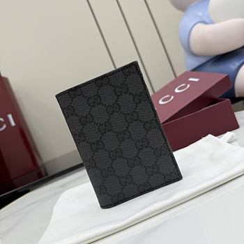 Kitlife Gucci Essence Classic Passport Case Black 876432 9.5x13.5cm 