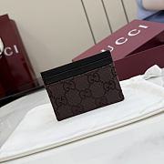 Kitlife Gucci Card Case with Gucci Plaque Dark Brown 875795 10x7cm - 4