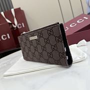 Kitlife Gucci Long Wallet with Gucci Plaque Dark Brown 875805 19x10x1.5cm - 6