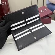 Kitlife Gucci Long Wallet with Gucci Plaque Dark Brown 875805 19x10x1.5cm - 3