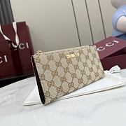 Kitlife Gucci Long Wallet with Gucci Plaque Beige 875805 19x10x1.5cm  - 5