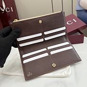 Kitlife Gucci Long Wallet with Gucci Plaque Beige 875805 19x10x1.5cm  - 3