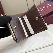 Kitlife Gucci Small Wallet with Gucci Plaque Beige 875798 10x8cm  - 5