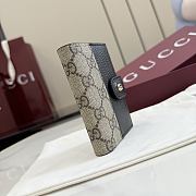 Kitlife Gucci Bi-color GG Marmont Card Case Beige and Black 855484 8x11x2cm - 5