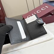 Kitlife Gucci Bi-color GG Marmont Card Case Beige and Black 855484 8x11x2cm - 2