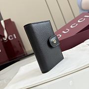 Kitlife Gucci Bi-color GG Marmont Card Case Black 855484 8x11x2cm  - 5
