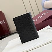 Kitlife Gucci Bi-color GG Marmont Card Case Black 855484 8x11x2cm  - 4