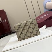 Kitlife Gucci Bi-color GG Marmont Small Wallet Beige & Brown 841358 11x8.5x3cm - 5