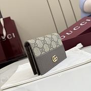 Kitlife Gucci Bi-color GG Marmont Small Wallet Beige & Brown 841358 11x8.5x3cm - 4