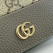 Kitlife Gucci Bi-color GG Marmont Small Wallet Beige & Brown 841358 11x8.5x3cm - 2