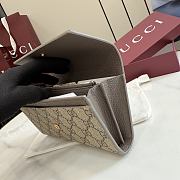 Kitlife Gucci Bi-color GG Marmont Continental Wallet Beige & Brown 456116 19x10x3.5cm - 4