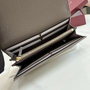 Kitlife Gucci Bi-color GG Marmont Continental Wallet Beige & Brown 456116 19x10x3.5cm - 3