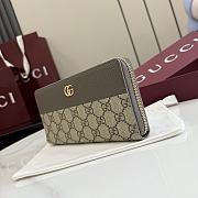 Kitlife Gucci Bi-color GG Marmont Zip Around Wallet Beige & Brown 456117 10.5x19x2cm - 6