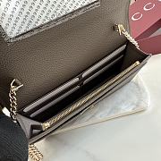Kitlife Gucci Bi-color GG Marmont Wallet On Chain Beige & Brown 497985 20x12.5x4cm - 2