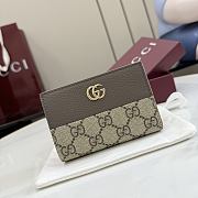 Kitlife Gucci Bi-color GG Marmont Small Wallet Beige & Brown 772738 11.5x8x3cm - 1