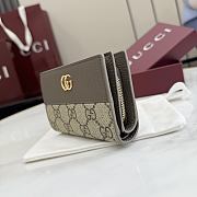 Kitlife Gucci Bi-color GG Marmont Small Wallet Beige & Brown 772738 11.5x8x3cm - 6