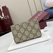 Kitlife Gucci Bi-color GG Marmont Small Wallet Beige & Brown 772738 11.5x8x3cm - 5