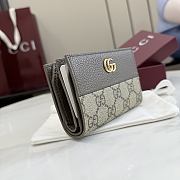 Kitlife Gucci Bi-color GG Marmont Small Wallet Beige & Brown 772738 11.5x8x3cm - 2