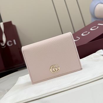 Kitlife Gucci Bi-color GG Marmont Small Wallet Pink 841358 11x8.5x3cm 
