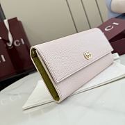 Kitlife Gucci Bi-color GG Marmont Continental Wallet Pink 456116 19x10x3.5cm - 5