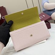 Kitlife Gucci Bi-color GG Marmont Continental Wallet Pink 456116 19x10x3.5cm - 3