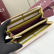 Kitlife Gucci Bi-color GG Marmont Zip Around Wallet Pink 456117 10.5x19x2cm  - 6