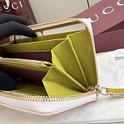 Kitlife Gucci Bi-color GG Marmont Zip Around Wallet Pink 456117 10.5x19x2cm  - 4