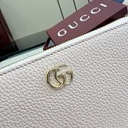 Kitlife Gucci Bi-color GG Marmont Zip Around Wallet Pink 456117 10.5x19x2cm  - 3