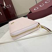 Kitlife Gucci Bi-color GG Marmont Zip Around Wallet Pink 456117 10.5x19x2cm  - 2