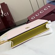 Kitlife Gucci Bi-color GG Marmont Wallet On Chain Pink 497985 20x12.5x4cm - 6