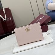 Kitlife Gucci Bi-color GG Marmont Small Wallet Pink 772738 11.5x8x3cm - 1