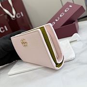 Kitlife Gucci Bi-color GG Marmont Small Wallet Pink 772738 11.5x8x3cm - 5