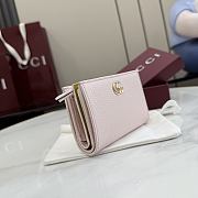 Kitlife Gucci Bi-color GG Marmont Small Wallet Pink 772738 11.5x8x3cm - 4