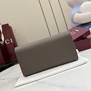 Kitlife Gucci Bi-color GG Marmont Continental Wallet Brown 456116 19x10x3.5cm  - 3