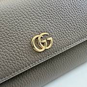 Kitlife Gucci Bi-color GG Marmont Continental Wallet Brown 456116 19x10x3.5cm  - 2