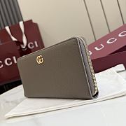 Kitlife Gucci Bi-color GG Marmont Zip Around Wallet Brown 456117 10.5x19x2cm - 5