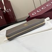 Kitlife Gucci Bi-color GG Marmont Zip Around Wallet Brown 456117 10.5x19x2cm - 3