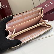 Kitlife Gucci Bi-color GG Marmont Zip Around Wallet Brown 456117 10.5x19x2cm - 2