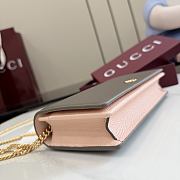 Kitlife Gucci Bi-color GG Marmont Wallet On Chain Brown 497985 20x12.5x4cm  - 6