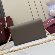 Kitlife Gucci Bi-color GG Marmont Wallet On Chain Brown 497985 20x12.5x4cm  - 5