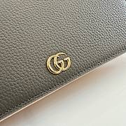 Kitlife Gucci Bi-color GG Marmont Wallet On Chain Brown 497985 20x12.5x4cm  - 3