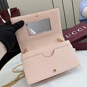 Kitlife Gucci Bi-color GG Marmont Wallet On Chain Brown 497985 20x12.5x4cm  - 2