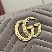 Kitlife Gucci GG Marmont Small Camera Bag Brown 855273 24x15x8cm - 3