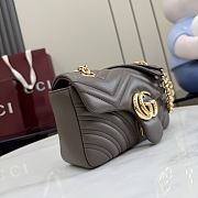 Kitlife Gucci GG Marmont Small Shoulder Bag Brown 837280 22x12.5x6cm - 5