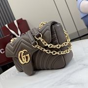 Kitlfie Gucci GG Marmont Medium Shoulder Bag Brown 837267 26x15x7cm - 5