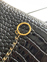 Kitlife Chanel Small Shopping Bag Black Crocodile Embossed Calfskin & Gold-Tone Metal AS6243 20x39x13cm  - 3
