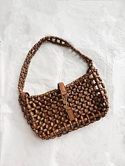 Kitlife Saint Laurent LE 5 À 7 In Wood Beads Bag 28×15×6cm - 1