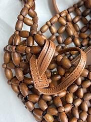 Kitlife Saint Laurent LE 5 À 7 In Wood Beads Bag 28×15×6cm - 4