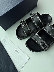 Kitlife Dior Aqua Sandal Blue Dior Oblique Jacquard - 4