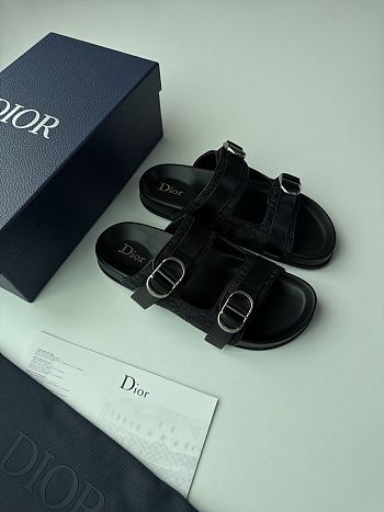 Kitlife Dior Aqua Sandal Black Dior Oblique Jacquard